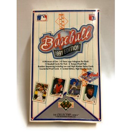 1991 Upper Deck Baseball High Series Card Box: Possible Aaron Autograph, Chipper Jones, Mike Mussina Rookie Cards