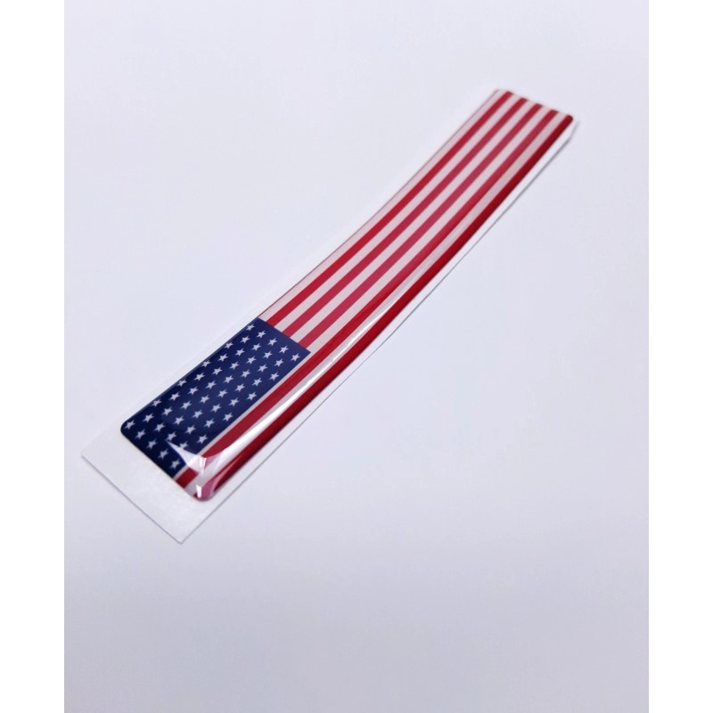 DIGIART INTERNATIONAL 1 AMERICAN FLAG 3D EPOXY CAR EMBLEM FLEXIBLE