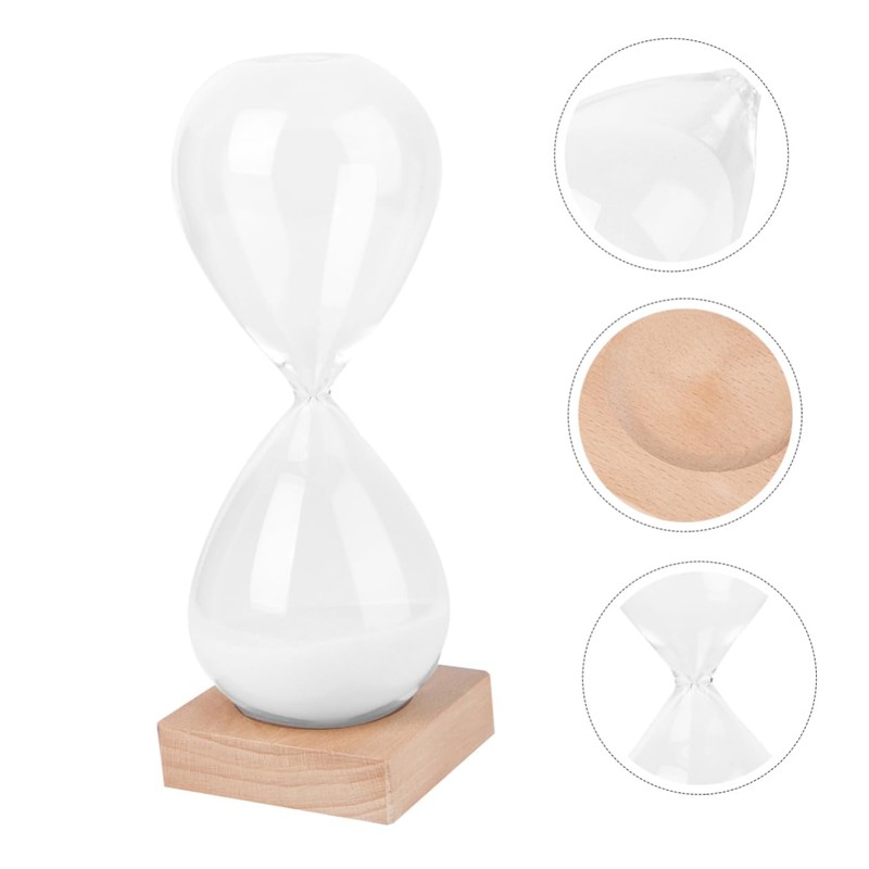 CIYODO Transparent Glass Timer Sand Clock for Home Decor Design