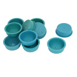 Aexit 55mm (transmission) Flange Mounted Tapered Hole Stopper Waterproof Cap Teal Baby (61ry834qf533) Blue 10pcs