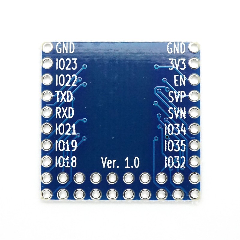 ESP-WROOM-32 Compact Pitch Conversion Board