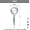 TERF® 55mm Eye Screw Hooks 55mm (2.16 inch) Ring Shape