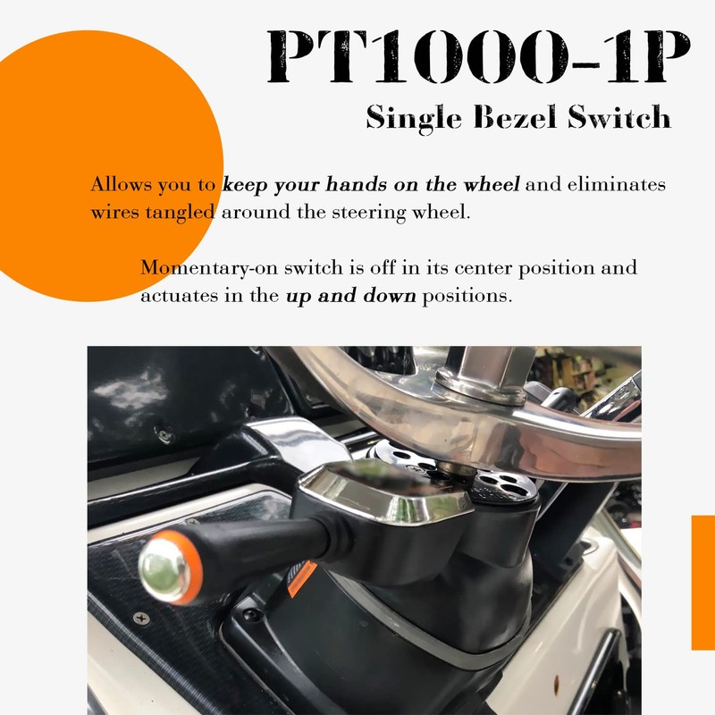 PT1000-1P Single Bezel Switch, Replace for PT1000-1P Pro Trim Bezel