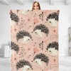 Cute Hedgehog Throw Blanket - Ultra Soft, Plush, Lightweight, Warm,