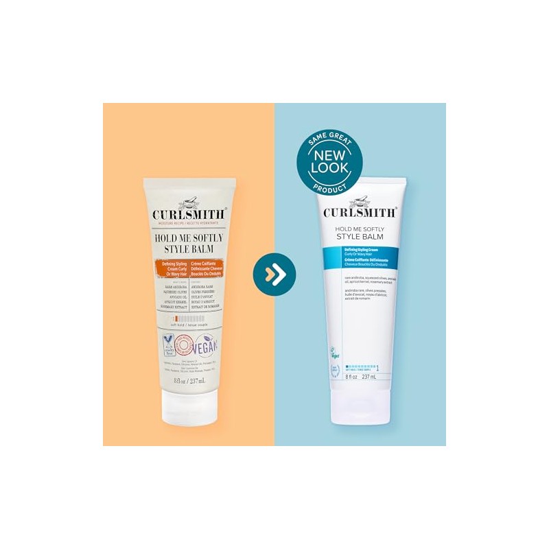 Curlsmith – Bálsamo de estilo suave – Crema vegana para