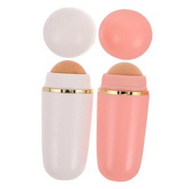 SAFIGLE 2pcs Oil Absorbing Roller for Oily Skin Control Volcanic Stone Face Roller with Deep Cleansing Pore Refinement and Freshness for Matte Skin for Daily Use and Various Occasions
