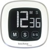 Technoline Count Down Timer, Silver, 7.6 x 2.5 x 7.6