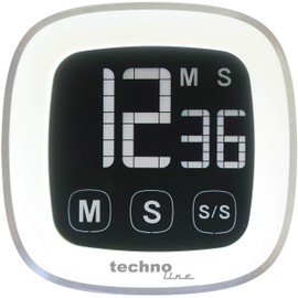 Technoline Count Down Timer, Silver, 7.6 x 2.5 x 7.6 cm