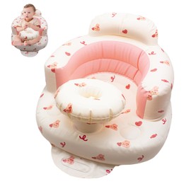 Ryvera Baby Inflatable Seat for Babies from 3-36 Months, Inflatable Baby Seat, Baby Sofa Seat, Baby Floor Seats for Riding, Baby Seats for Toddlers, Inflatable Baby Chair with Built-in Air Pump