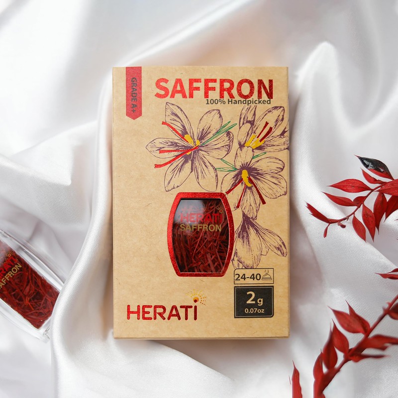 Herati Saffron Super Negin Grade 1 Threads 2 Grams Crystal