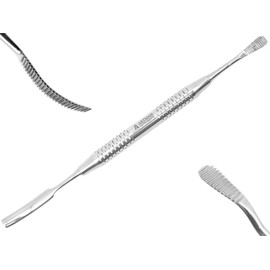 ARTMAN INSTRUMENTS Miller Bone File #21 and #45, Double-Ended, Stainless Steel, Precision Dental and Surgical Instrument, Curved and Straight Ends, Professional-Grade Tool