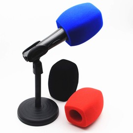 Saidbuds Foam Mic Cover Handheld Microphone Windscreen Large Foam Windshields Pop Filters for Handheld Microphone Interview Microphones (Blue)