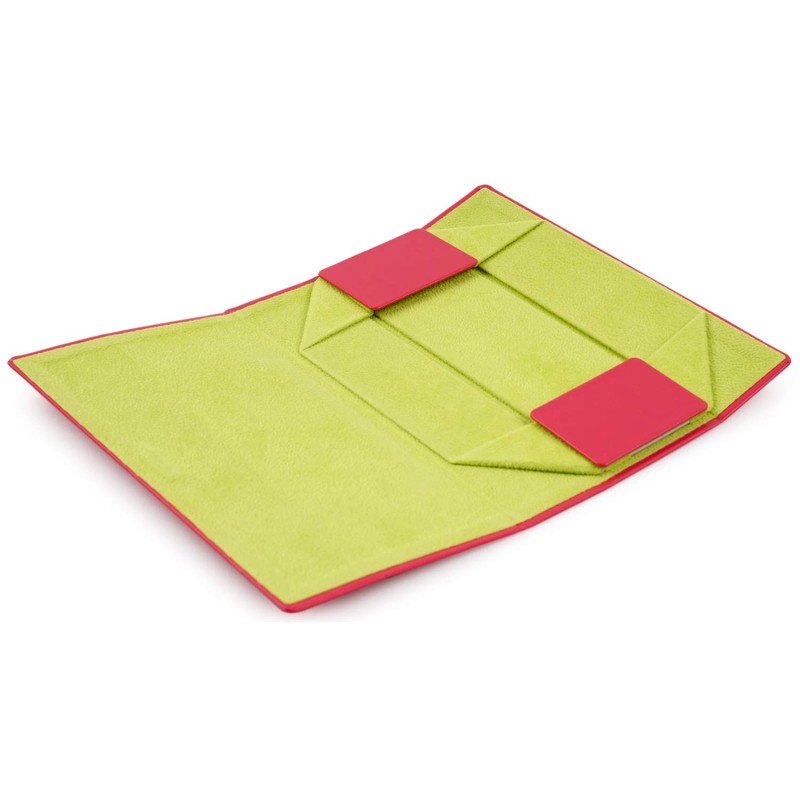 Tccase CY-5041-16 Pink Hard Folding Magnetic Square Glasses Case