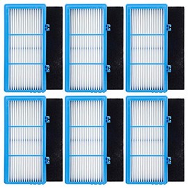 6 Pack HEPA Filters and Carbon Booster Sheets Replacement Parts HAPF30AT Compatible with Holmes AER1 Air Purifiers