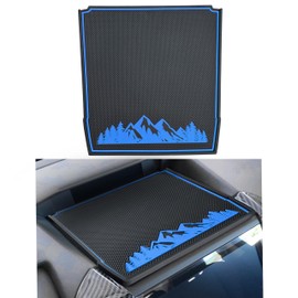SENSHINE Dash Dashboard Cover Mat for Subaru Forester Accessories 2019-2023 2024 Subaru Crosstrek Impreza 2018-2023 Interior Dash Pad Anti Dust Insert Premium Custom (Blue Trim)(with Pattern)