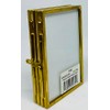 Tizo 2" X 3" Brass Photo Frames Double Self Standing,