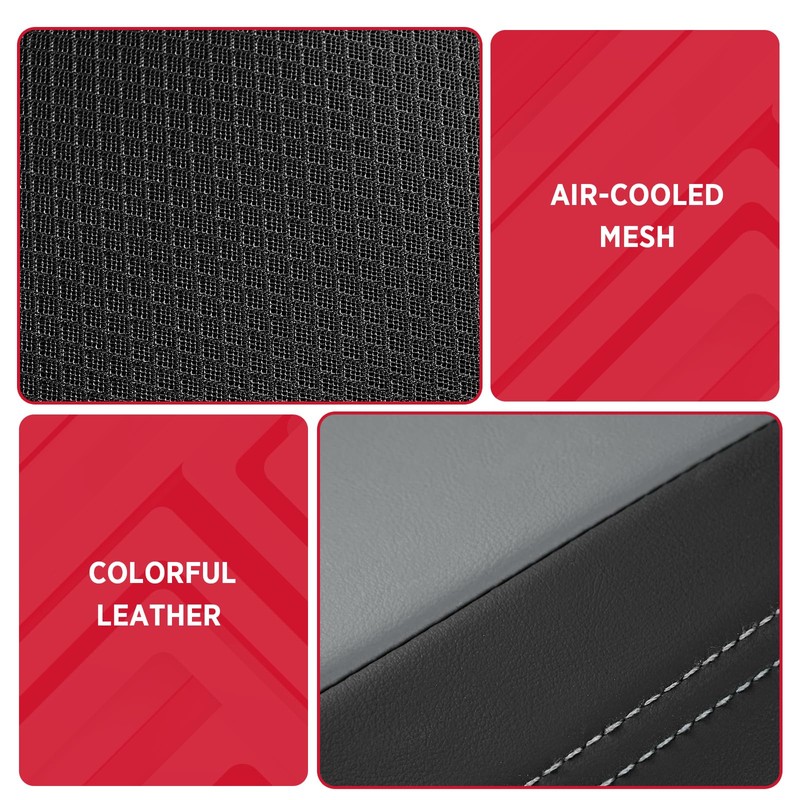 Rubbermaid Leather Mesh Car Seat Covers, Breathable Air Mesh Front