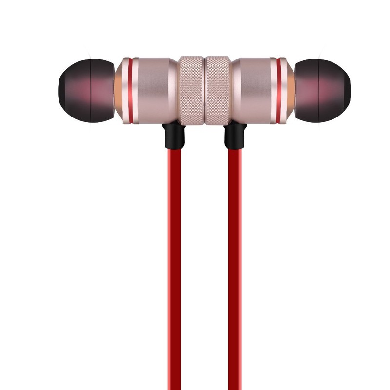 VBESTLIFE Magnetic Wireless Bluetooth Sports Headphones Headset for Android (Golden)