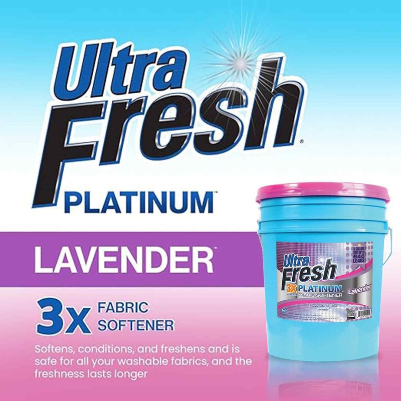 Ultra Fresh Platinum Fabric Softener for Laundry up to 640