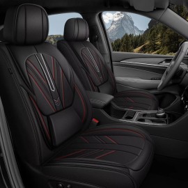 Unbranded Full Set Front&Rear Fit for Honda CR-V 2017-2022 Car PU Leather Seat Covers