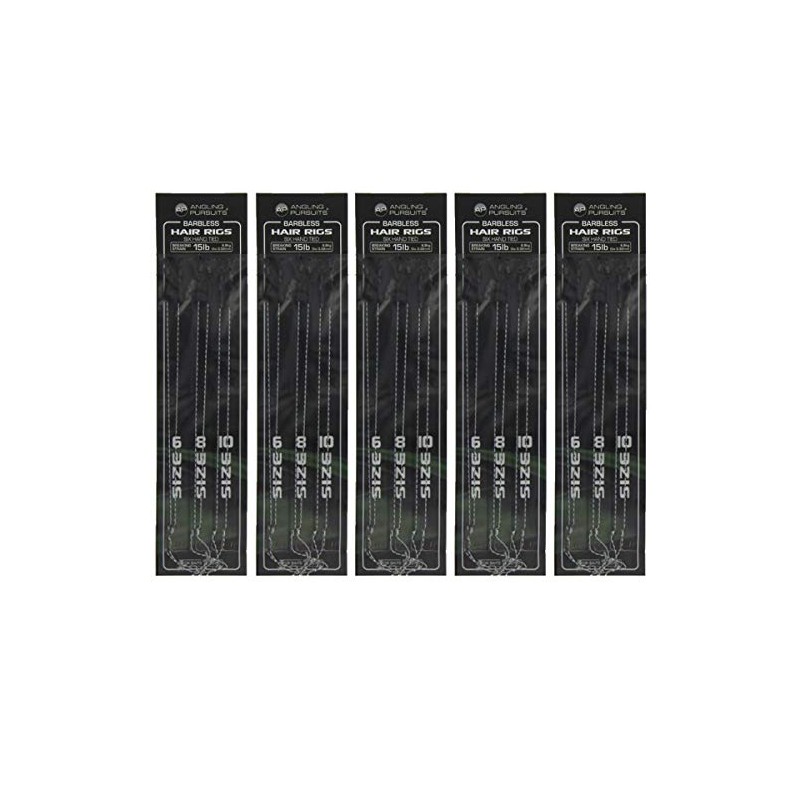 30 hair rigs,barbless hook size 6 to 10 carp/coarse fishing