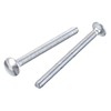sourcing map 1/4-20x4" Carriage Bolt Round Head Square Neck Q235