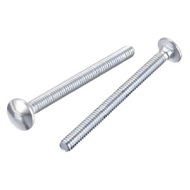 sourcing map 1/4-20x4" Carriage Bolt Round Head Square Neck Q235 Carbon Steel 5pcs