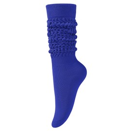 KEREDA Slouch Socks Women 1 Pair Knee High Scrunch Boot Socks for Women Size 6-11 Dark Blue