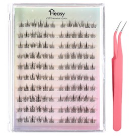 Manga Lash Clusters, 120 Pcs Manga Cluster Lashes with Spiky Asian Lash Cluster & Include Tweezers, DIY at Home, (Black)