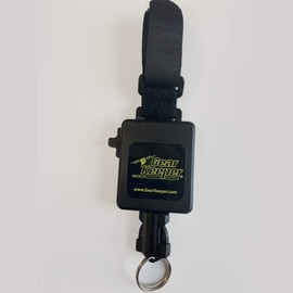 Gear Keeper Fly Fishing Net Retractor - Compatible With Most Nets - Hook & Loop Strap Mount With QC-II Split Ring Accessory - Ideal Kayak & Fly Fishing Accessories - Made in USA