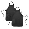 DALIX Apron Commercial Restaurant Home Bib Spun Poly Cotton Kitchen