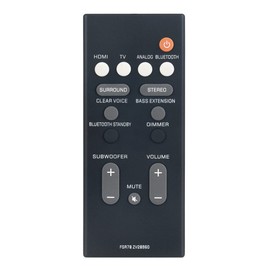 FSR78 ZV28960 Remote Control Replacement fit for Yamaha Sound Bar ATS-1060 YAS-106 ATS-1070 YAS-207 YAS-107 ATS-2070 YAS-CU207 NS-WSW42 ATS1060 YAS106 ATS1070 YAS107 YAS207 Surround Soundbar Speaker
