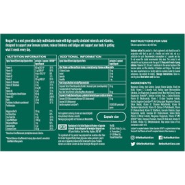 Reflex Nutrition Nexgen® Multivitamins & Minerals – 60 Capsules | Daily Immune Support Formula with Vitamin D, C, Zinc & Magnesium | Reduces Tiredness & Fatigue | High-Quality Multi for Energy & Wellness