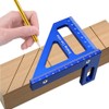 Carpenter Square - Woodworking Square Protractor Aluminum Miter Triangle 3D