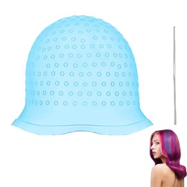 Highlight Cap, Highlight Hood Set, Highlight Hood with Holes, Hood Highlights Colour Accessories, Hair Dye, Highlight Hood with Needle, Highlight Caps for Highlight, Reusable, Set Colour