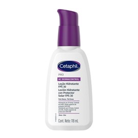 CETAPHIL® PRO AC Dermacontrol Loción Hidratante de Día con FPS 30, Efecto Calmante y Seborregulador, 118 ML, Piel con Acné