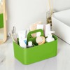Multiuse Caddy Organizer with Handle - Stackable Plastic Tote Bin
