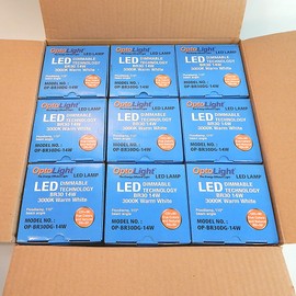 OptoLight Box Of 9 LED Light Bulbs 14W=60W BR30 Dimmable OP-BR30DG-14W (9)
