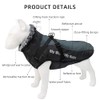 Reversible Waterproof Dog Coat with Removable Harness Design and Folded