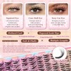 Spider Lash Clusters Layer Lock 10-16mm False Eyelashes Wispy Natural