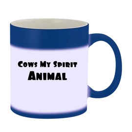 Knick Knack Gifts Cows My Spirit Animal - 11oz Magic Color Changing Mug, Blue