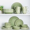AmorArc Ceramic Dinnerware Set for 4, 12 Pieces Handmade Reactive