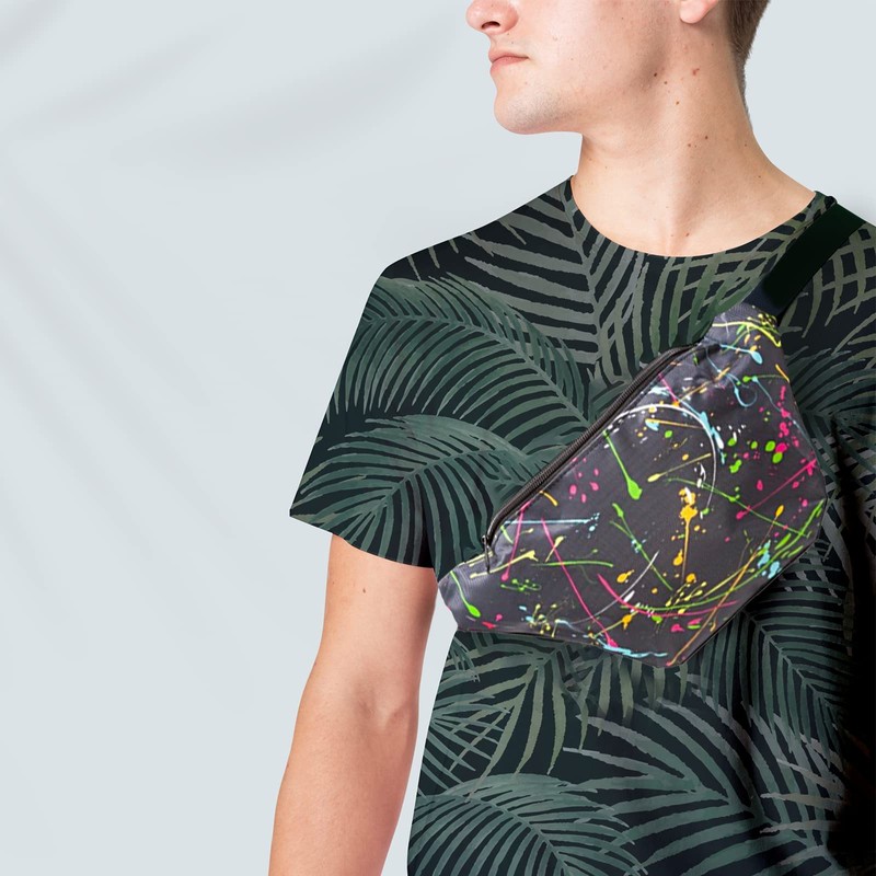 Funny Guy Mugs Fanny Pack, Paint Splatter, One Size