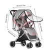 ZITUZY Rain Cover for Prams, Rain Cover Buggy, Pushchair with