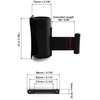 QWORK Barrera retractil para cinturon de pared, barrera de pared