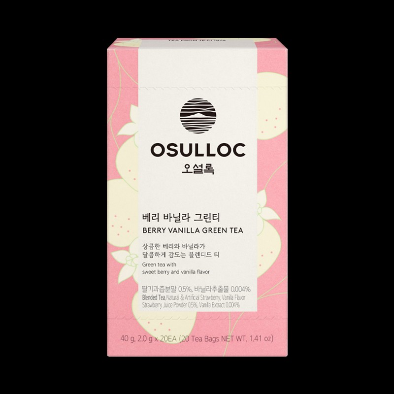 Osulloc [오설록]베리 바닐라 그린티 20입 (원산지:상세설명참조) [Osulloc] Berry Vanilla Green
