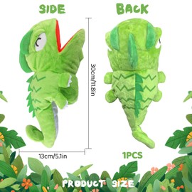 ACTOYS Hand Puppets, Hand Puppet Dinosaur, Dino Cuddly Toy, Dinosaur, Hand Puppets for Children, Dinosaur, Plush Toy, Dinosaur Cuddly Toy, Dinosaur Toy, Christmas Easter Gifts