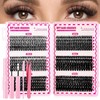 NUHEXRY - Pestañas Postizas Kit Completo, Manga Lashes Con Unión