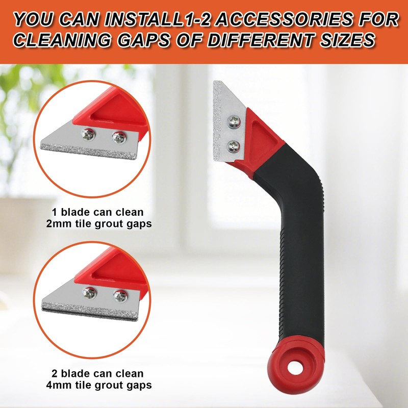 Grout Removal Tool Set, Heavy Duty Grout Saw with Replaceable