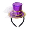 Purple Mini Top Hat Headband for Adult Fascinator